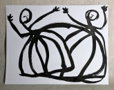 Dança 5 2012 Dibuix tinta xina 37x45cm
